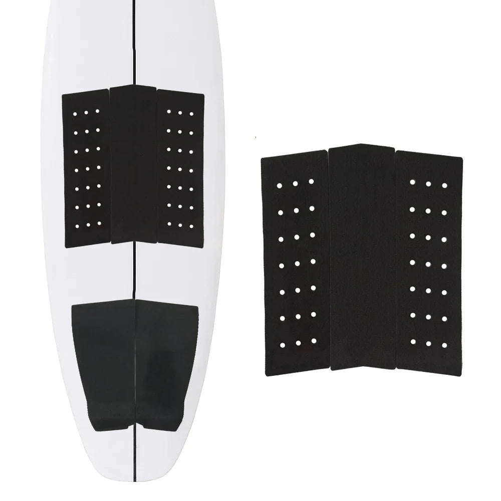 2023 Surfboard Traction Pad 3-Pieces Surf Pads EVA Foam Front Pad Anti-slip Adhesive Grips Surfing Accessories