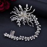 A409 Luxury Wedding Comb Rhinestone Headwear Bride Hair Jewelry Vintage Bridesmaid Hair Clips Bridal Tiara Women Headpieces