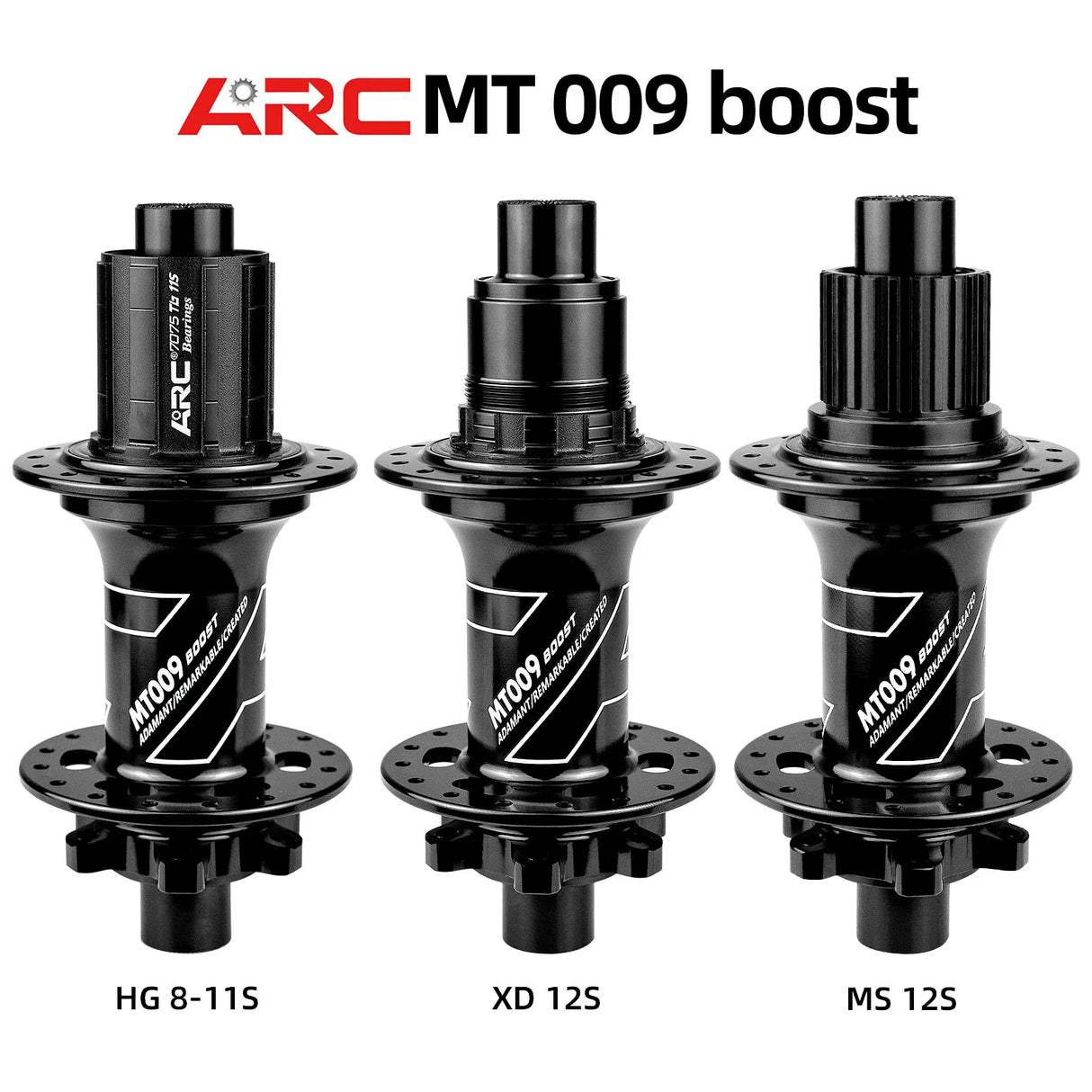 ARC MT009 6 Pawls 4 Bearings MTB Bicycle Hub 3 Teeth Front 15x110 Rear 12x148 Boost For K7 Micro Spline HG 8 9 10 11 12S Srm XD