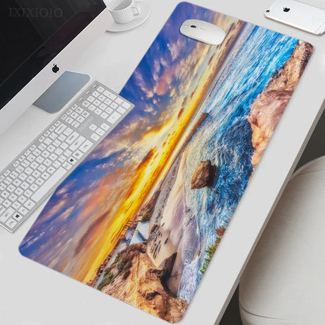 Mouse Pad Gaming Ocean Sea XL Large HD Mousepad XXL keyboard pad Natural Rubber Non-Slip Office Accessories Mice Pad Table Mat