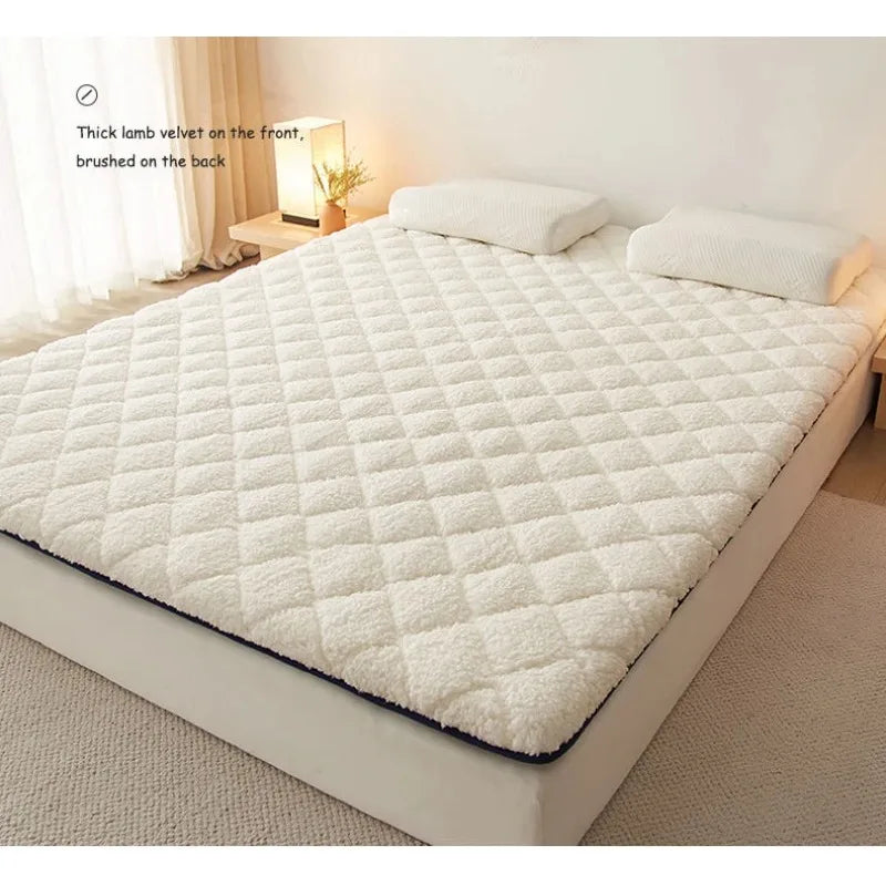 Mattress Thickness Bedding Mat Tatami Mat Winter Warm Thick Soft Plush Mattress Breathable Student Dormitory Matress Tatami Mat