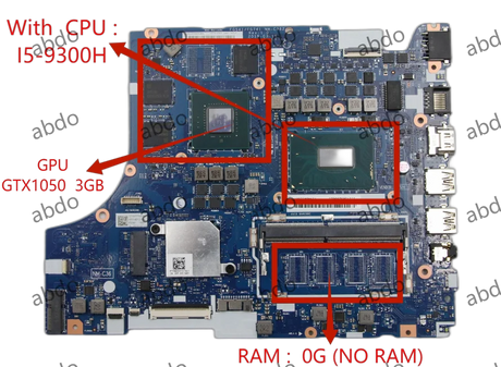 NM-C361 NM-C362 for Lenovo L340-15IRH L340-17IRH  Laptop Motherboard.with CPU I5-9300H GPU GTX1050 GTX1650 100% test work