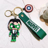 Marvel Keychain Silicone Bag Keyring For Women Disney Spider Man Key Holder Car Hanging Accessories Jewelry Gifts