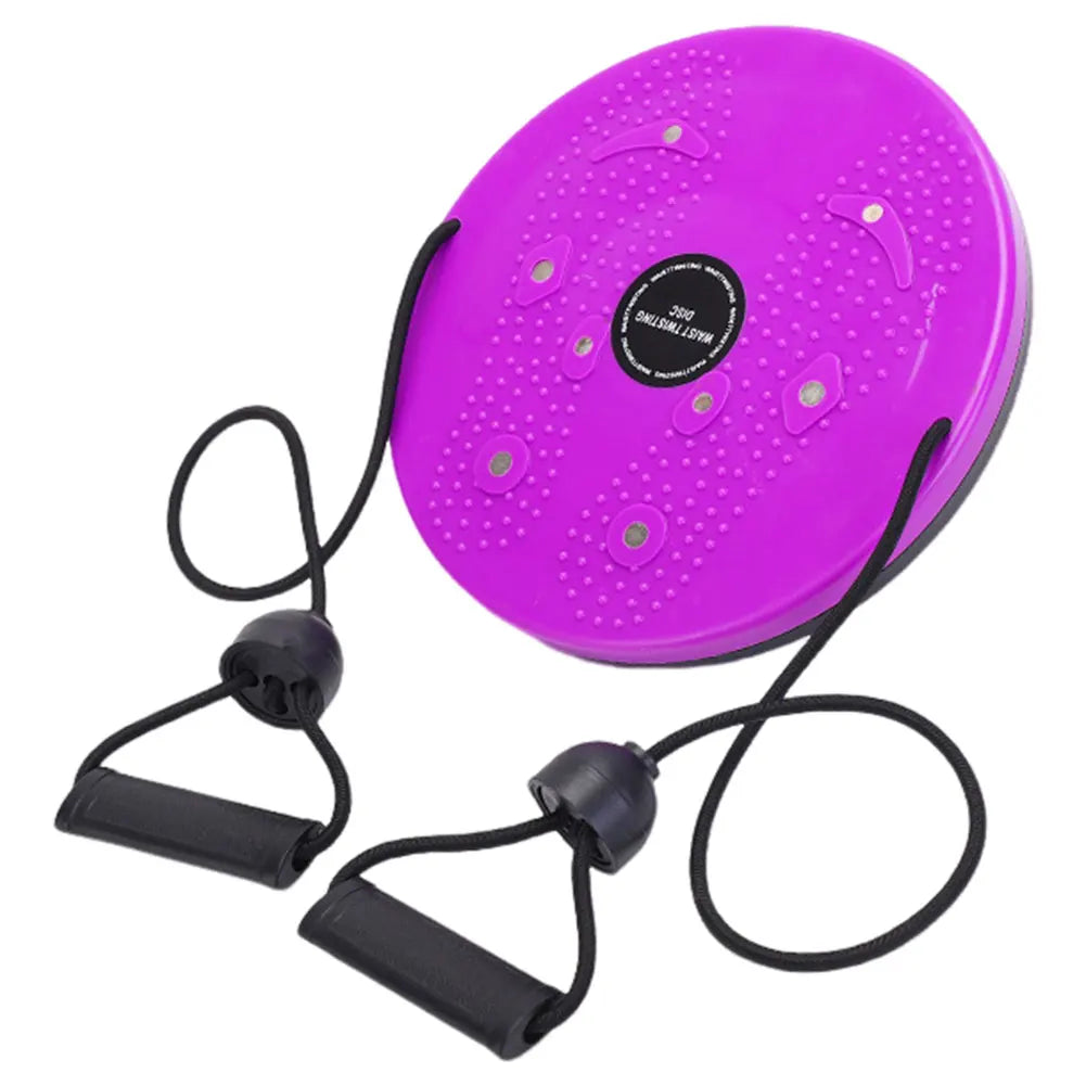 Aerobic Fitness Disc with Pull Rope Waist Slimming Plate Multifunction Weight Loss Aerobic Exercise Tool