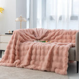 Winter Imitation Fur Plush Blanket Warm Super Soft Blankets Bed Sofa Cover Luxury Fluffy Throw Blanket Bedroom Couch Pillow Case