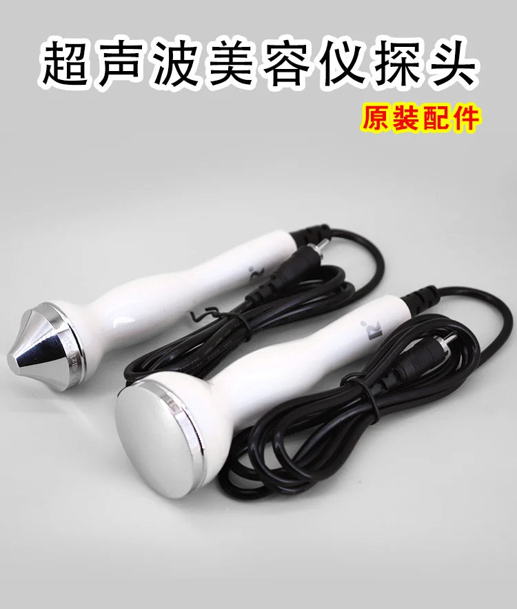 Ultrasonic Detoxification Probe Massage Head Beauty Salon Special Export and Import Instrument Accessories with Switch Face and