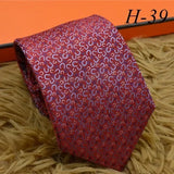 2024 new H Family 100% Silk Tie Creative Stripe Gift for Work Wedding 8cm Suit Accessories necktie  bowties  collared shirt