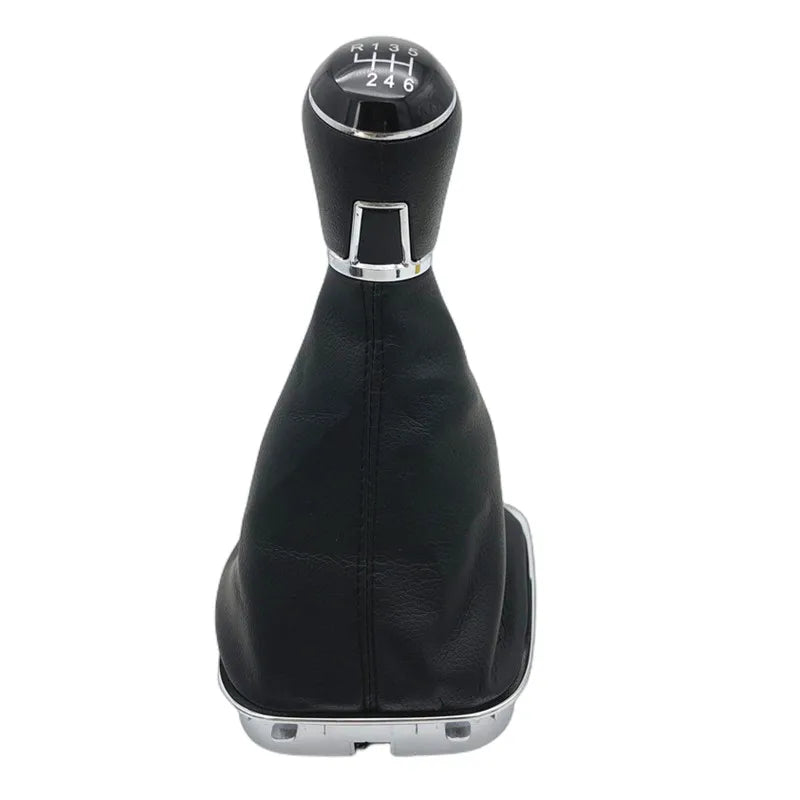 5/6 Speed Gear Shift Knob PU Leather Gaiter Boot For VW Polo 6R 6C Hatchback Sedan 2011 2012 2013 2014 2015 2016 2017 Car Stying