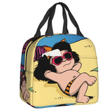 Mafalda Quino Comics Resuable Lunch Box Women Leakproof Cartoon Thermal Cooler Food Insulated Lunch Bag Office Work