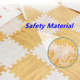 12PCS 30x30cm Puzzle Mat Foam Play Mats Rug Baby Game Mat Baby Activity Gym Puzzle Mat Wood Grain Floor Mat Kids Carpet Play Mat