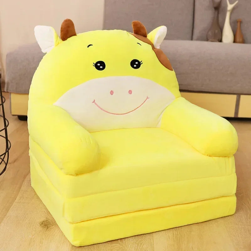 Folding Sofa Creative Cartoon Children Cute Princess Baby Toddler Dual-purpose Child Armchair Lazy Small Bed Seats Practical