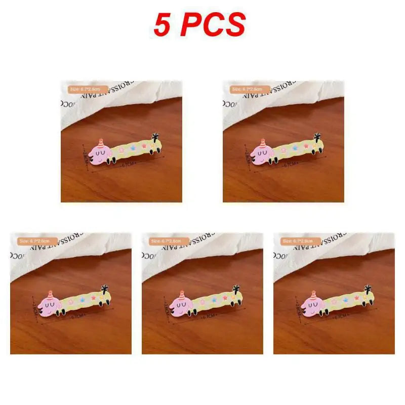 1/3/5PCS Duckbill Clip Lovely Eye-catching Short Hair Children's Cute Hair Accessories Cartoon Hairpin Hair Accessories Popular