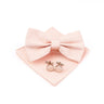 New Colorful Bowties Handkerchiefs Cufflinks Set Polyester Brooches For Men's Business Wedding Party Suit Dress Accessories Gift