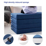 High Elasticity Memory Sponge Mattress Dismantle Mattress Foldable Cotton Fabric Soft Lazy Tatami Yoga Mat Folding Mattresses