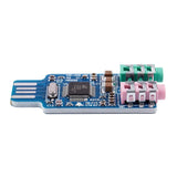 3X Free Driver USB Sound Card CM108 USB Sound Card Chip Blue