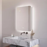 MIRPLUS 36 X 24 inch Bathroom Medicine Cabinet with LED Backlit Mirror, 3 Color Lights & Brightness Adjustment Anti-Fog Time