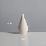 Nordic White Tabletop Vases Ceramic Flower Vase Living Room Decoration Home Pottery and Porcelain  Pot Living Room Decoration