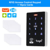 WiFi Tuya Door Access Control Keypad IP68 Waterproof RFID Keyboard Controller Reader Touch Door Opener APP Remote Unlock WG26/34