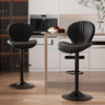 Bar Stools Set of 2 Modern Swivel Bar Chairs, Barstools Counter Height with High Backrest, Easy 3-5 Minute Assembly