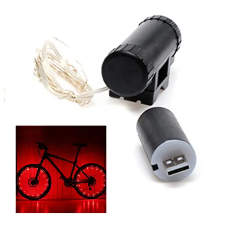 LEDs Light Wheel Rim Spoke Clip Tube Safety Warning Light Cycling Strip Reflective Reflector Bike Accessories