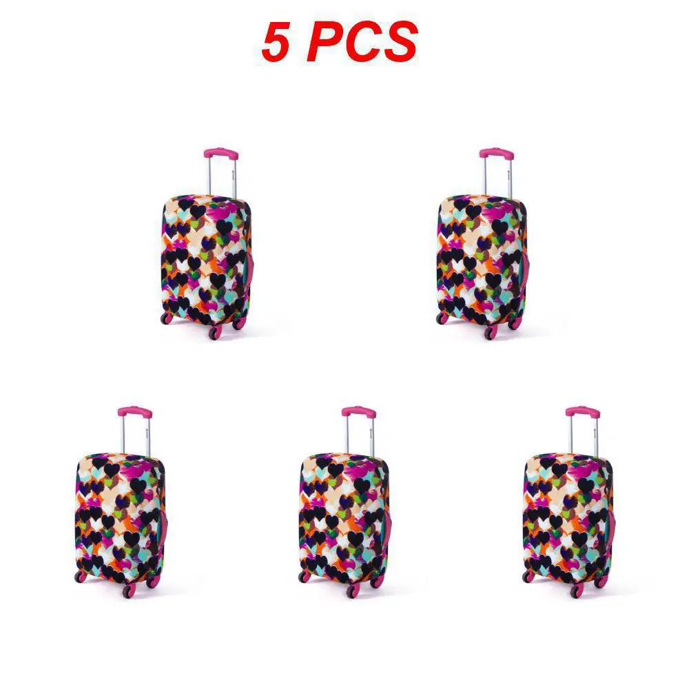 Suitcase Cover Stretch Travel Luggage Protector Fashion Elastic Luggage Case Dust Cover Suitcase Trolley Case Cover Organizer