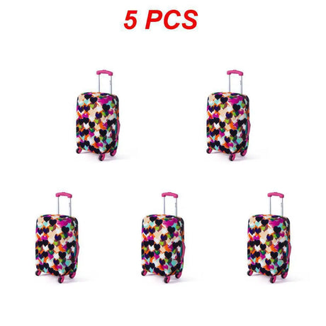 Suitcase Cover Stretch Travel Luggage Protector Fashion Elastic Luggage Case Dust Cover Suitcase Trolley Case Cover Organizer