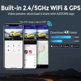 AZDOME M550 Pro Car DVR 4K Three Cameras Dash Cam 5G WiFi GPS Front Inner Rear Lens Video 3 Channel Camera 24H Parking Monitor