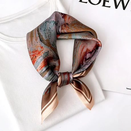 2023 plaid brand women scarf summer 100% silk scarves shawls lady wraps soft pashimina female Echarpe beach stole bandana