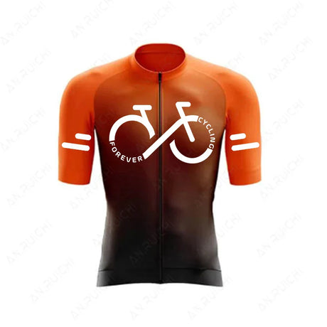 Cycling Jersey Set 2023 Summer Ropa Ciclismo Men's Bicycle Cycling Clothing Gradient Color Mountain Bike Jersey Sportswear Suit