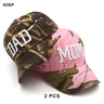 KOEP MOM And DAD Baseball Cap Fishing Caps Men Outdoor Women Washed And Worn Pregnancy Announcement Hats 3D Embroidery