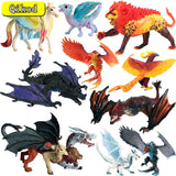 simulation dragon figurines model Savage Flying Magic Dragon Dinosaur Cerberus Flaming Eagle Action Figure Kids Collection Toys