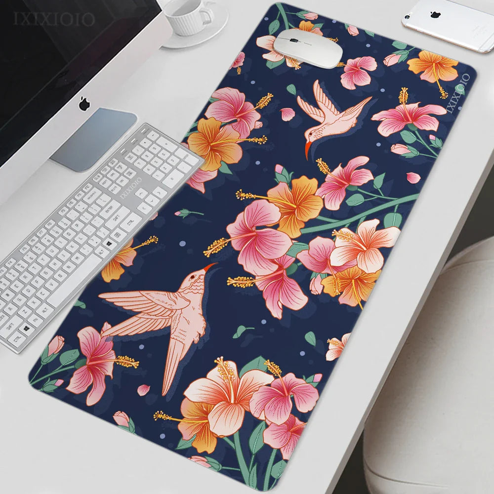 Mouse Pad Gamer Flower XL Home New Mousepad XXL keyboard pad Non-Slip Office Office Accessories Mice Pad Table Mat