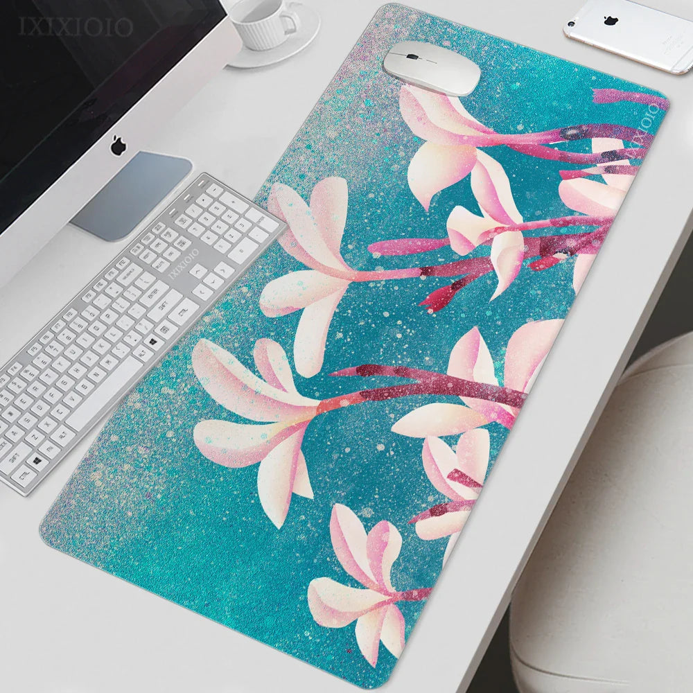 Mouse Pad Gamer Flower XL Home New Mousepad XXL keyboard pad Non-Slip Office Office Accessories Mice Pad Table Mat