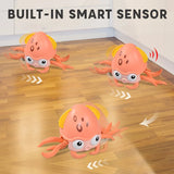 Kids Induction Escape Octopus Crab Crawling Toy Baby Electronic Pets Musical Toys Educational Christmas Gift Toddler Moving Toy