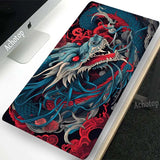 Black And White Gamer Mouse Pad Gaming Mousepad Speed Desk Mat Laptop Gaming Mats For Office Carpet Desk Accessories Game Pads