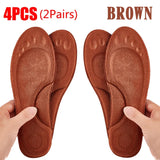 2Pairs Self Heating Insoles Thermostatic Thermal Insole Massage Memory Foam Arch Support Shoe Pad Heated Pads Winter Men Women