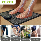 Foot Massager EMS Electric Pad Feet Acupoints Relax Massage Mat Pain Relief Blood Circulation Muscle Stimulation Instrument