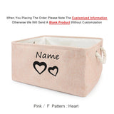 Basket Toys Dog Paw Personalized Pet Toy Storage Box For Clothes Custom Cat Product With Name Dog