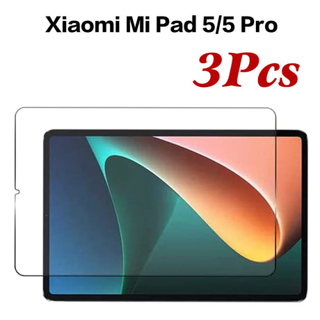 3Pcs Tempered Glass Cover For Xiaomi Mi Pad 5 6 Pro 11 Inch Screen Protector For Xiaomi Redmi Pad 10.6 Inch Tablet Film