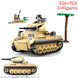 WW2 Military Panzer Tiger I Heavy Tank Panzerkampfwagen VI Ausf. E Building Blocks World War II Figures Bricks Model Toys Gifts