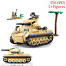 WW2 Military Panzer Tiger I Heavy Tank Panzerkampfwagen VI Ausf. E Building Blocks World War II Figures Bricks Model Toys Gifts