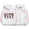 Kpop Born Pink Sweatshirts y2k Cute Graphic Printed Pullovers Long Sleeve Winter Casual Warm Hooded Tops Women Girls Hoodies