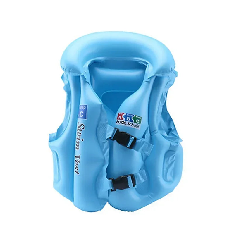 Kids Baby Life Jackets Inflatable Swimming Vest Children Assisted Inflatable Swimwear For Water Sport Swimming Pool Accessories