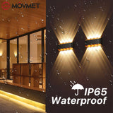 Waterproof LED Wall Light Outdoor Lamp Aluminum Three-guard Dustproof IP65 Wall Washing Lamp Garden Bathroom Raining Bedroom