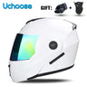 DOT Certification Uchoose Motorcycle Helmet Double Lens Cross Section Helmet Safety Modular Flip Helm Unisex Helmet With Visor