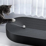 Black Breathable Cat Cardboard Extra Large Light Weight Cats Beds Habitats Sleeping Indoor Toys Couchage Pour Chat Pet Products