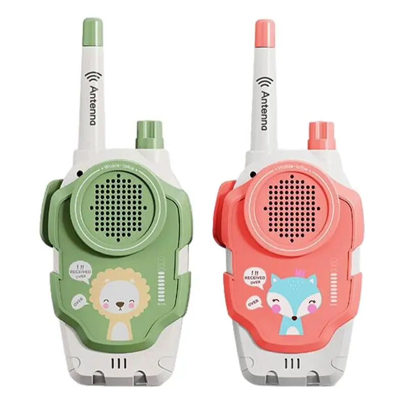 Kids Walkie Talkie Mini Phone Call Children Cartoon Talkie Walkie Long Range 2 Way Radio Interphone Boys Girls Birthday Gifts