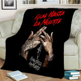 Free Anuel AA Rapper Hip Hop Singer Blanket,Soft Throw Blanket for Home Bedroom Bed Sofa Picnic Travel Office Cover Blanket Kids