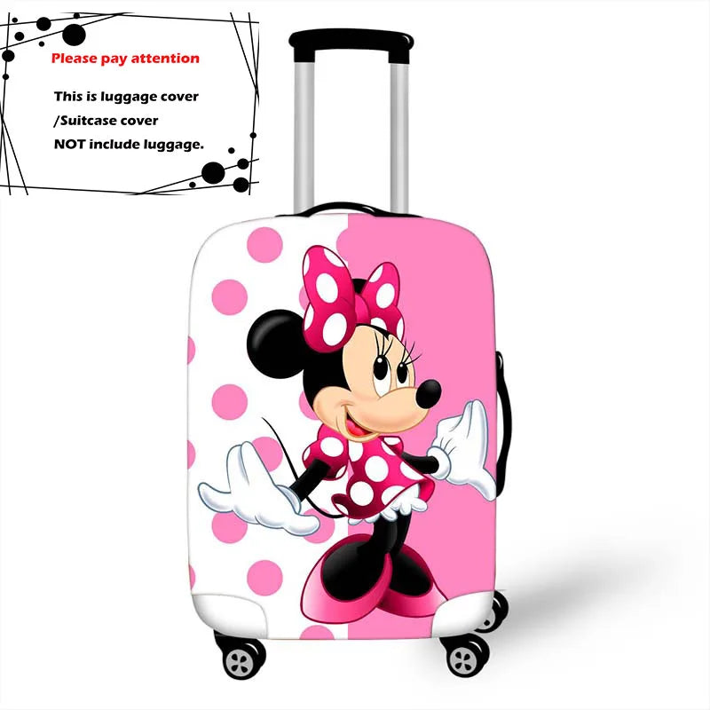 18-32 Inch Mickey Minnie Elastic Luggage Protective Cover Trolley Suitcase Protect Dust Bag Case Travel Accessories