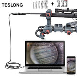 TESLONG NTG100 5mm Lens Rifle Borescope Camera 1.2m Flexible Probe Visual Barrel Inspection Tool with 8pcs Side Mirror